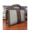 Gucci Ophidia GG Medium Top Handle Tote Bag 512957 Dark Coffee