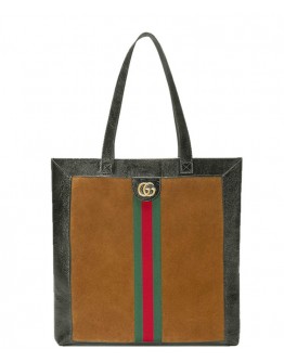 Gucci Ophidia suede large tote 519335 Coffee