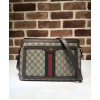 Gucci GG Supreme medium shoulder bag 523354 Dark Coffee
