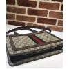 Gucci GG Supreme medium shoulder bag 523354 Dark Coffee
