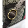 Gucci GG Supreme medium shoulder bag 523354 Dark Coffee