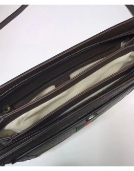 Gucci GG Supreme medium shoulder bag 523354 Dark Coffee