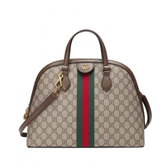 Gucci Ophidia GG medium top handle bag 524533 Dark Coffee