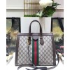 Gucci Ophidia GG medium top handle bag 524537 Dark Coffee