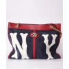 Gucci Rajah large tote with NY Yankees patch Dark Blue