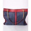 Gucci Rajah large tote with NY Yankees patch Dark Blue