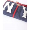 Gucci Rajah large tote with NY Yankees patch Dark Blue