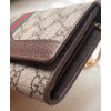 Gucci Ophidia GG chain wallet 546592 Dark Coffee