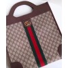 Gucci Ophidia GG medium top handle tote 547941 Dark Coffee
