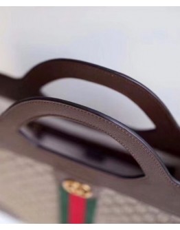 Gucci Ophidia GG medium top handle tote 547941 Dark Coffee
