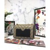 Gucci Padlock Small GG Bees Shoulder Bag 409487 Coffee