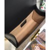 Gucci Padlock Small GG Bees Shoulder Bag 409487 Coffee