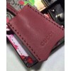 Gucci GG Coated Canvas Supreme Blooms Small Padlock Shoulder Bag 409487 Red