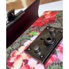 Gucci GG Coated Canvas Supreme Blooms Small Padlock Shoulder Bag 409487 Red