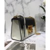 Gucci Padlock Small Gucci Signature Shoulder Bag 409487 White