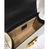 Gucci Padlock Small Gucci Signature Shoulder Bag 409487 White