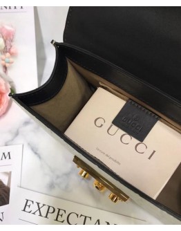 Gucci Padlock Small Gucci Signature Shoulder Bag 409487 White