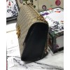 Gucci Medium Padlock GG Supreme Bee Shoulder Bag 409486 Coffee