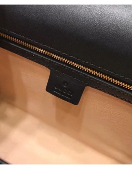 Gucci Medium Padlock GG Supreme Bee Shoulder Bag 409486 Coffee