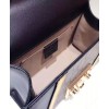 Gucci Padlock GG Supreme and leather shoulder bag 432182 Coffee