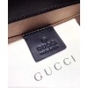 Gucci Padlock GG Supreme and leather shoulder bag 432182 Coffee