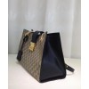 Gucci Padlock GG Supreme Canvas Bees Medium Shoulder Tote Bag 479197 Coffee