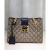 Gucci Padlock small GG bees shoulder bag 498156 Coffee