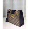 Gucci Padlock small GG bees shoulder bag 498156 Coffee