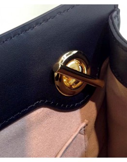 Gucci Padlock small GG bees shoulder bag 498156 Coffee