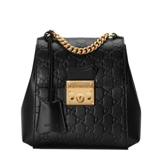 Gucci Padlock Gucci Signature backpack 498194 Black
