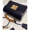 Gucci Padlock Small Bamboo Shoulder Bag 603221 Black