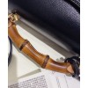 Gucci Padlock Small Bamboo Shoulder Bag 603221 Black