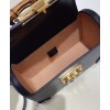 Gucci Padlock Small Bamboo Shoulder Bag 603221 Black