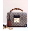 Gucci Padlock GG Small Bamboo Shoulder Bag 603221 Coffee