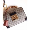 Gucci Padlock GG Small Bamboo Shoulder Bag 603221 Coffee