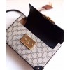 Gucci Padlock GG Small Bamboo Shoulder Bag 603221 Coffee