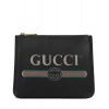 Gucci Print leather small portfolio 495665 Black