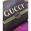 Gucci Print leather small portfolio 495665 Black
