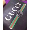 Gucci Print leather medium portfolio 500981 Black