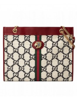 Gucci Rajah GG tweed large tote 537219