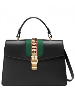 Gucci Sylvie Leather Top Handle Bag 431665