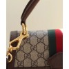 Gucci Queen Margaret GG small top handle bag 476541 Dark Coffee