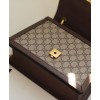 Gucci Queen Margaret GG small top handle bag 476541 Dark Coffee