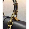 Gucci Women's Dionysus Leather Top Handle Bag 421999 Black