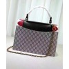 Gucci Broche GG Supreme Top Handle Bag 446432 Coffee