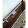 Gucci Broche GG Supreme Top Handle Bag 446432 Coffee
