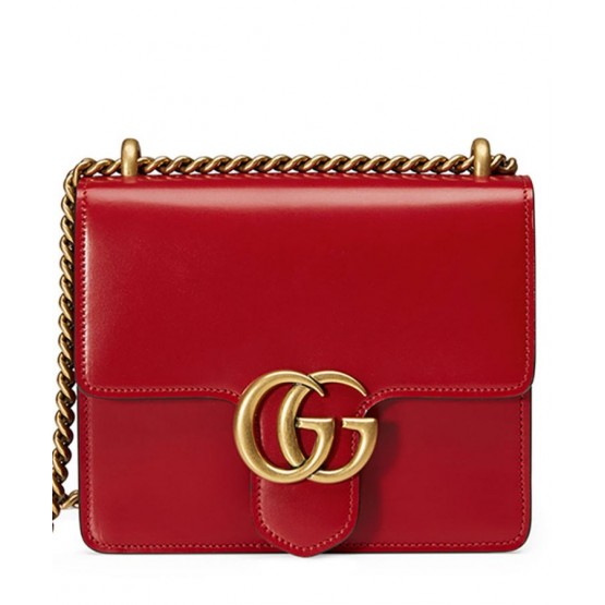 Gucci GG Marmont Calfskin Leather Shoulder Bag 431384
