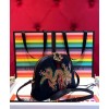Gucci Ophidia embroidered small shoulder bag 499621 Black