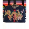 Gucci Ophidia embroidered small shoulder bag 499621 Black