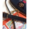 Gucci Ophidia embroidered small shoulder bag 499621 Black